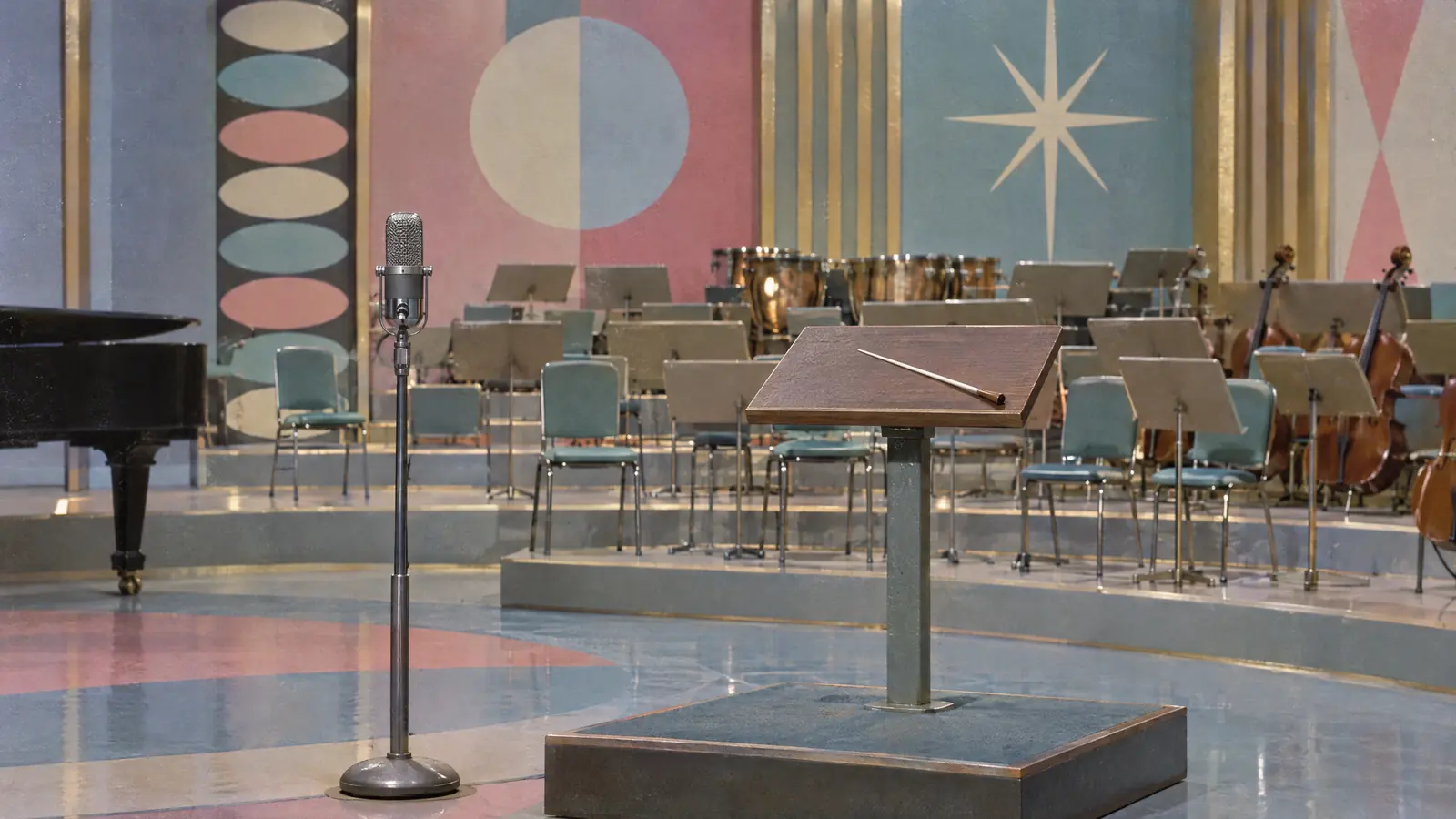 Symbolbild: ESC-Bühne im Stil der 1960er-Jahre