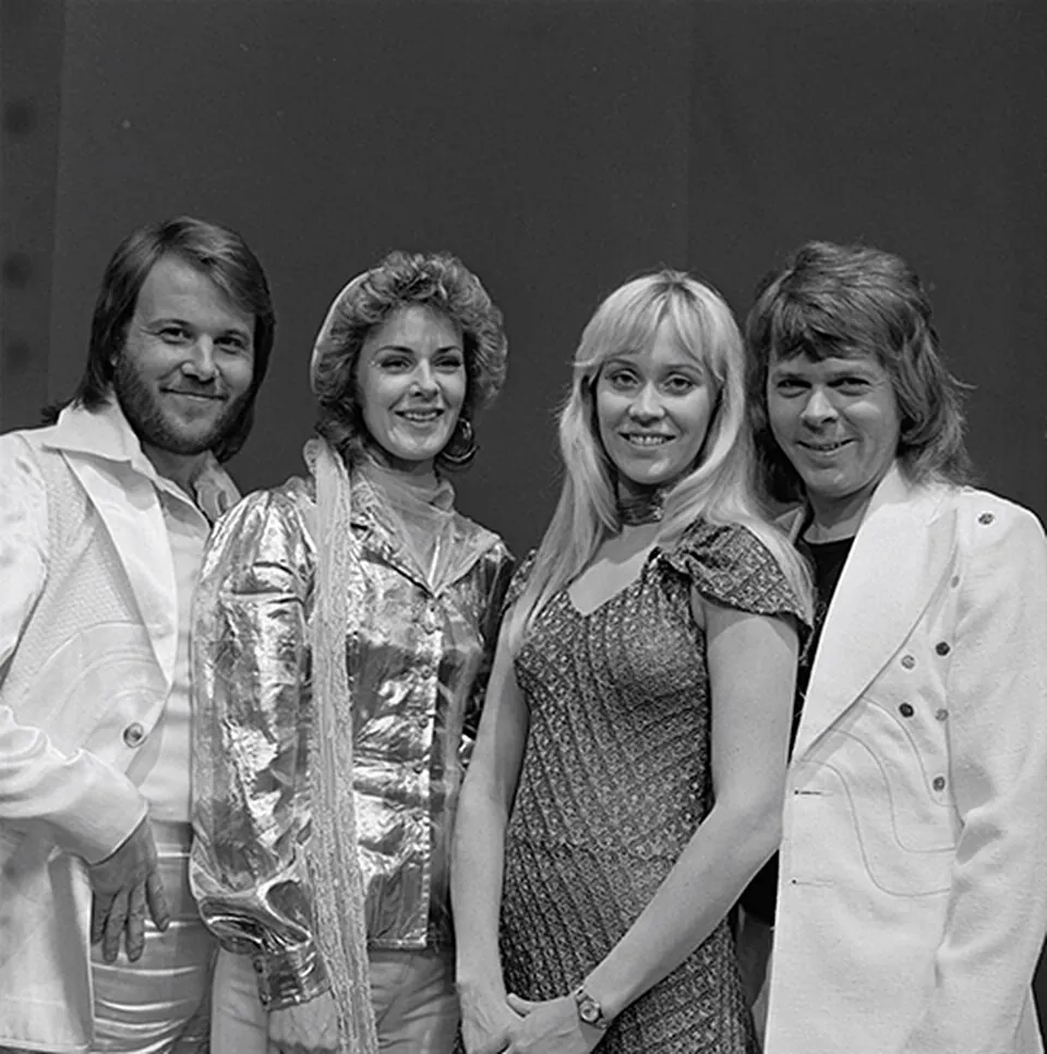 ABBA in der niederländischen TV-Sendung TopPop, April 1974